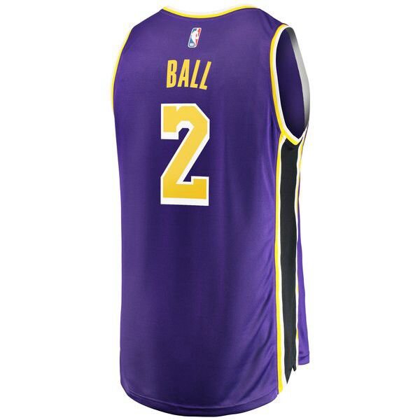 Los Angeles Lakers Lonzo Ball Mor майка НБА - Statement Edition подростковая