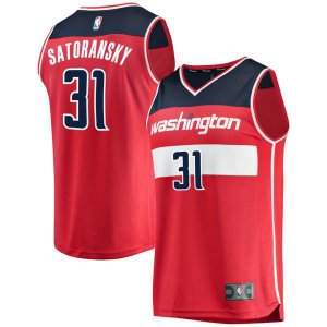 Washington Wizards Tomas Satoransky Player красная майка НБА - Icon Edition