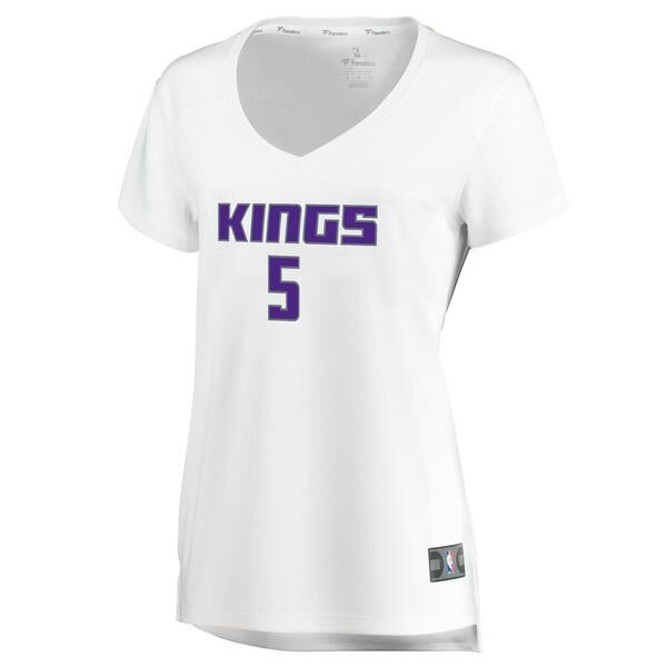 Sacramento Kings De'Aaron Fox белая майка НБА - Association Edition женская