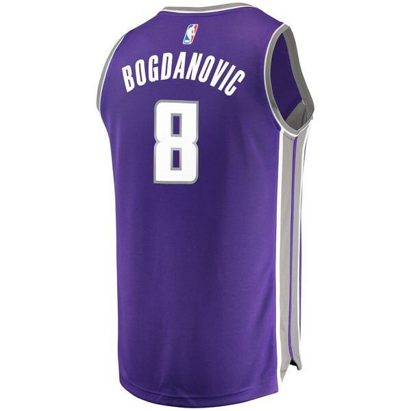 Sacramento Kings Bogdan Bogdanovic гостевая Mor майка НБА - Icon Edition