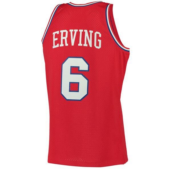Philadelphia 76ers Julius Erving M&Ness 1982/83 мужская красная майка НБА