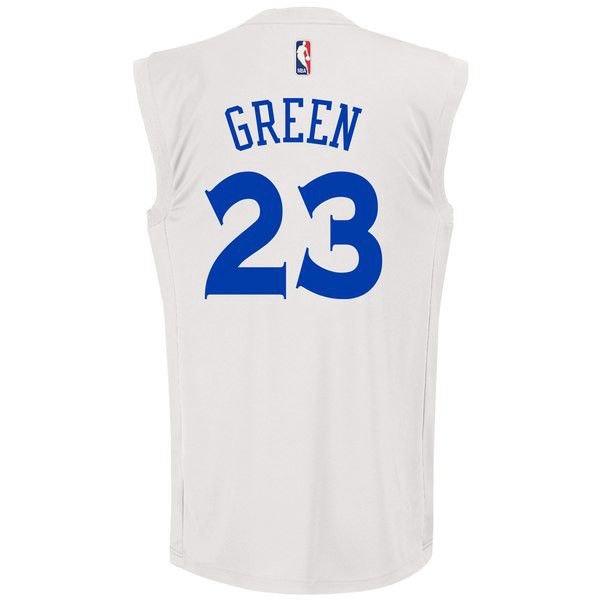 Golden State Warriors Draymond Green Adidas 2017 NBA Finals Champions Fashion белая майка НБА