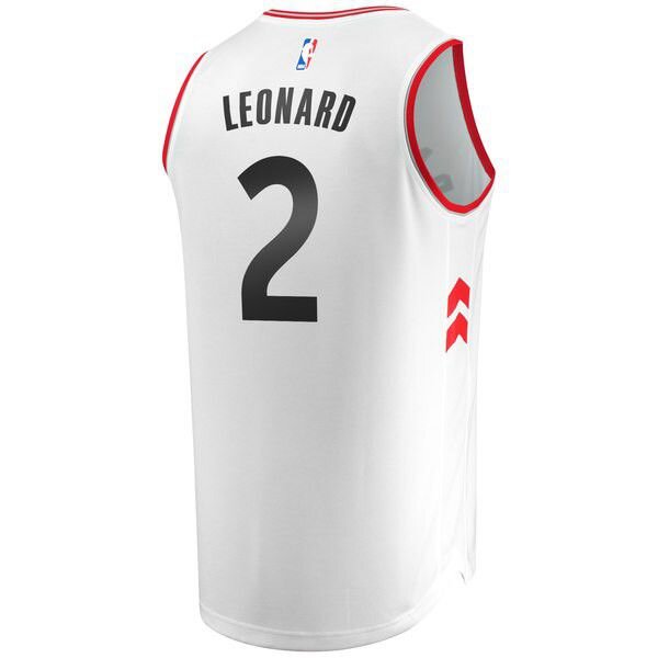 Toronto Raptors Kawhi Leonard белая майка НБА - Association Edition
