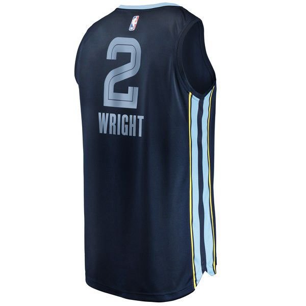 Memphis Grizzlies Delon Wright темно-синяя майка НБА - Statement Edition