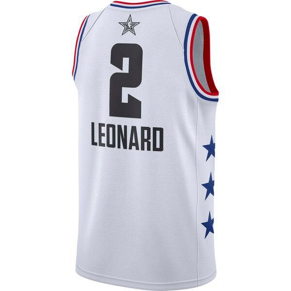 Toronto Raptors Kawhi Leonard 2019 NBA All-Star Game Finished мужская белая майка НБА