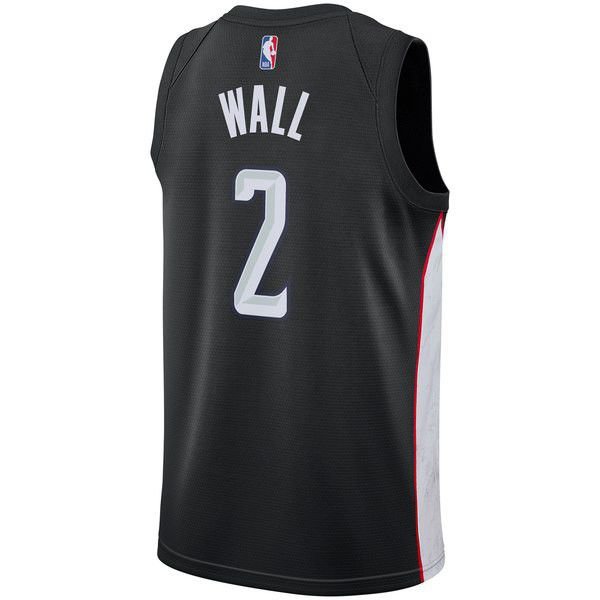 Washington Wizards John Wall Найки 2018/19 мужская черная майка НБА - City Edition