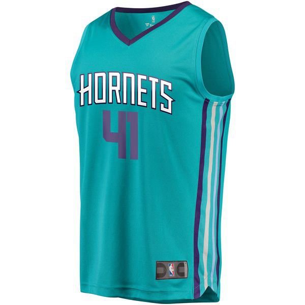 Charlotte Hornets Willy Hernangomez Player зеленая майка НБА - Icon Edition