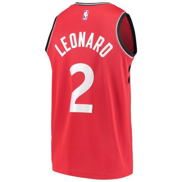 Toronto Raptors Kawhi Leonard Найки мужская красная майка НБА - Icon Edition