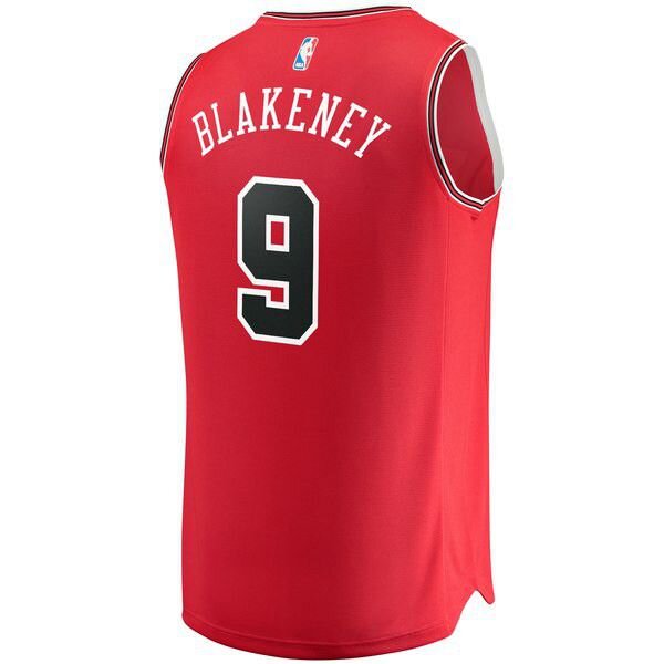 Chicago Bulls Antonio Blakeney Player красная майка НБА - Icon Edition