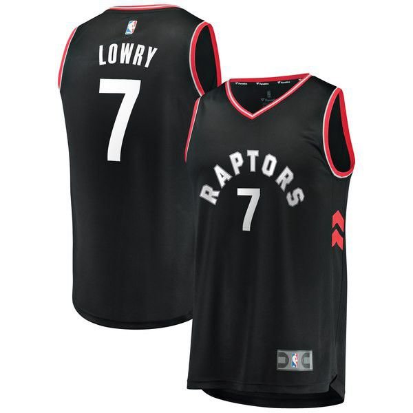 Toronto Raptors Kyle Lowry Player черная майка НБА - Statement Edition