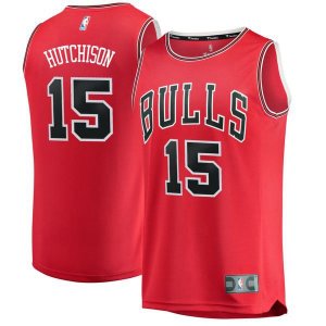 Chicago Bulls Chandler Hutchison 2018 NBA Draft First Round Pick красная майка НБА - Icon Edition подростковая
