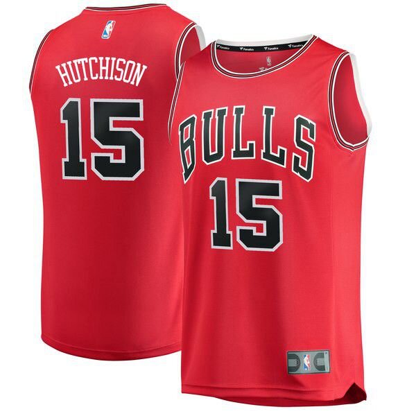Chicago Bulls Chandler Hutchison 2018 NBA Draft First Round Pick красная майка НБА - Icon Edition подростковая