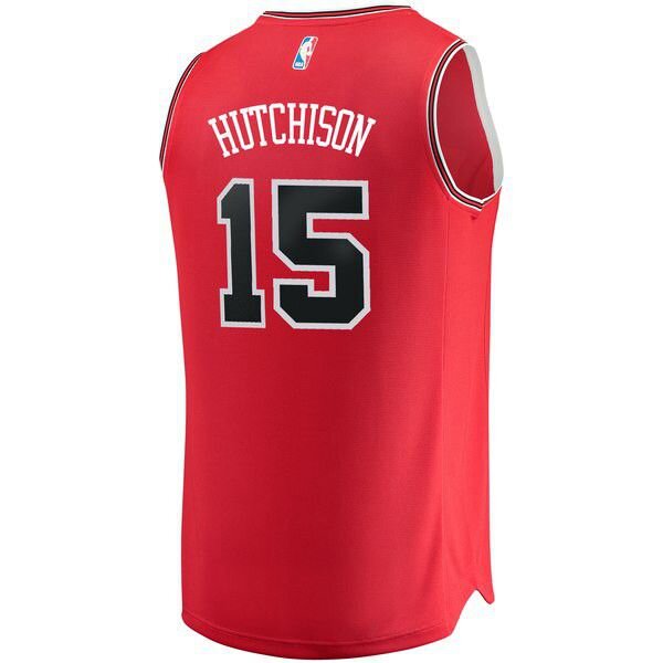 Chicago Bulls Chandler Hutchison 2018 NBA Draft First Round Pick красная майка НБА - Icon Edition подростковая