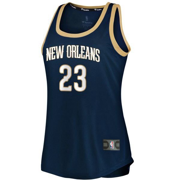 New Orleans Pelicans Anthony Davis Tank темно-синяя майка НБА - Icon Edition
