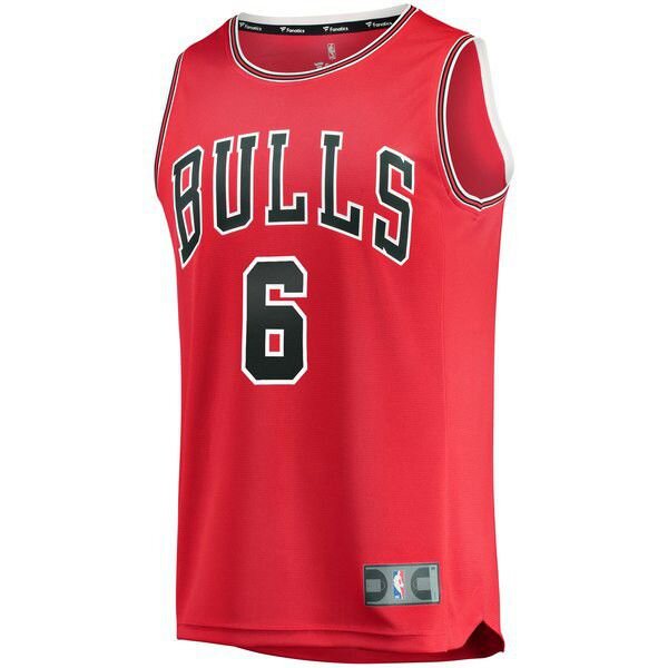 Chicago Bulls Cristiano Felicio Player красная майка НБА - Icon Edition