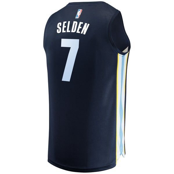 Memphis Grizzlies Wayne Selden Player темно-синяя майка НБА - Icon Edition