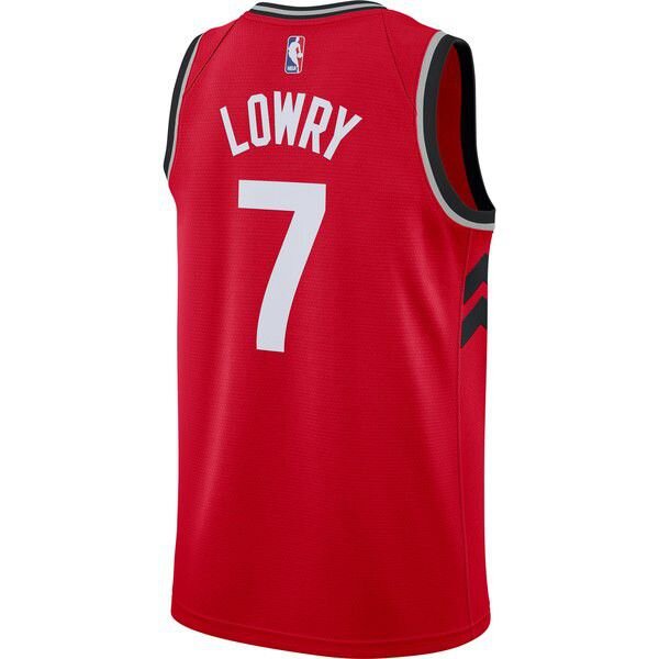 Toronto Raptors Kyle Lowry Найки мужская красная майка НБА - Icon Edition