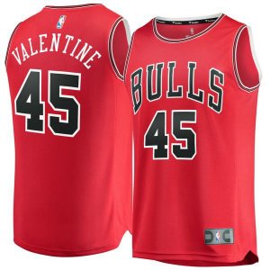 Chicago Bulls Denzel Valentine Player красная майка НБА - Icon Edition