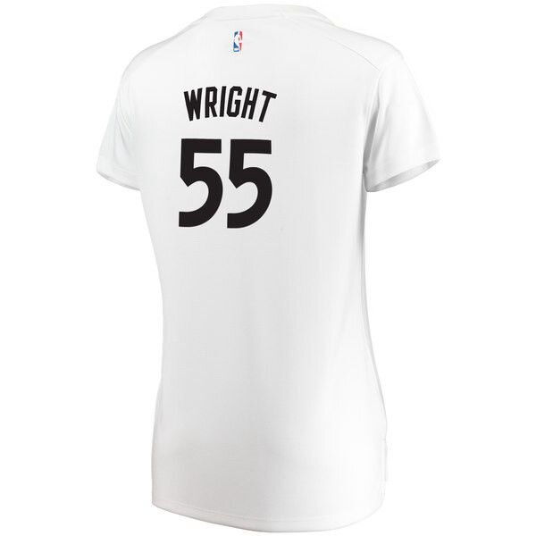 Toronto Raptors Delon Wright белая майка НБА - Association Edition