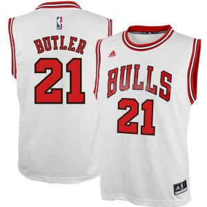 Chicago Bulls Jimmy Butler Adidas домашняя белая майка НБА