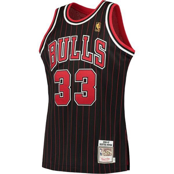 Chicago Bulls Scottie Pippen M&Ness 1995/96 черная майка НБА