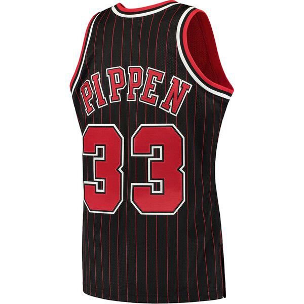 Chicago Bulls Scottie Pippen M&Ness 1995/96 черная майка НБА