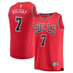 Chicago Bulls Justin Holiday Player красная майка НБА - Icon Edition