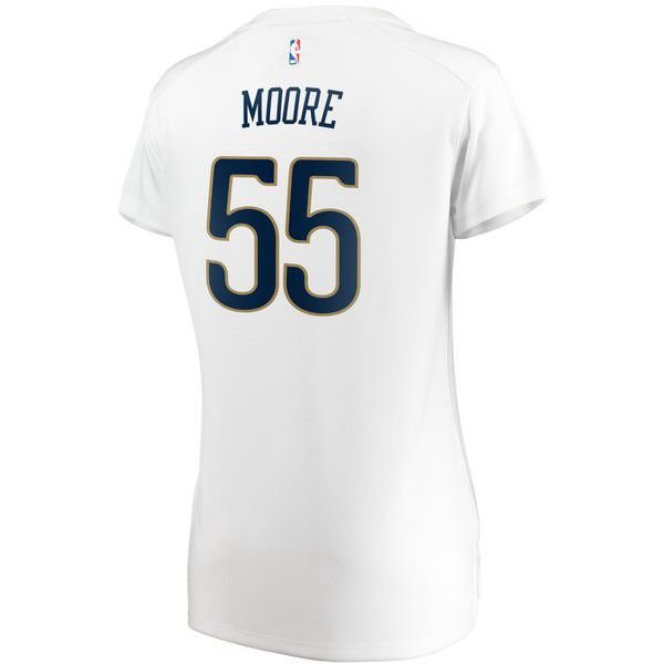 New Orleans Pelicans E'Twaun Moore белая майка НБА - Association Edition