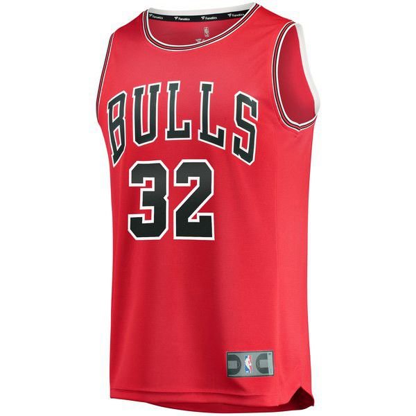 Chicago Bulls Kris Dunn Player красная майка НБА - Icon Edition