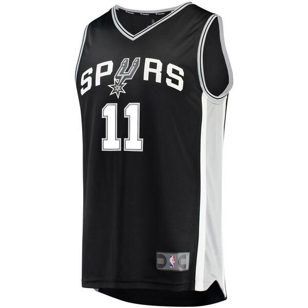 San Antonio Spurs Bryn Forbes Player черная майка НБА - Icon Edition