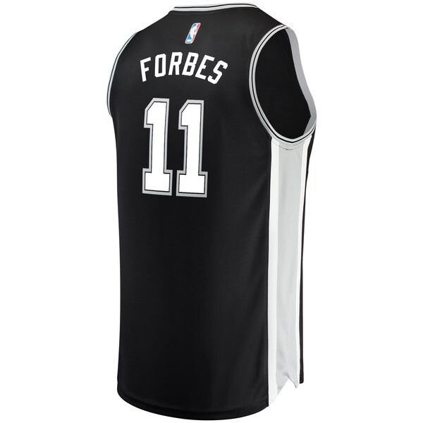 San Antonio Spurs Bryn Forbes Player черная майка НБА - Icon Edition