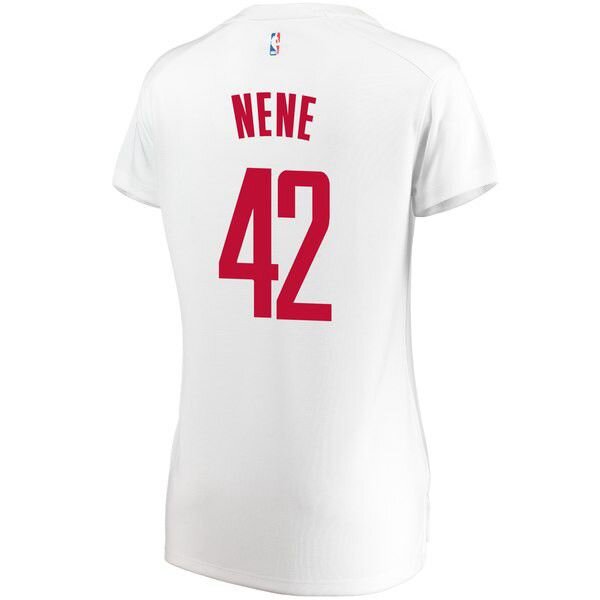 Houston Rockets Nene Hilario Player белая майка НБА - Association Edition