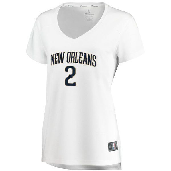 New Orleans Pelicans Ian Clark белая майка НБА - Association Edition