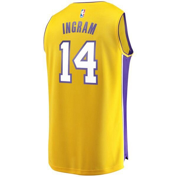 Los Angeles Lakers Brandon Ingram золотая майка НБА - Icon Edition