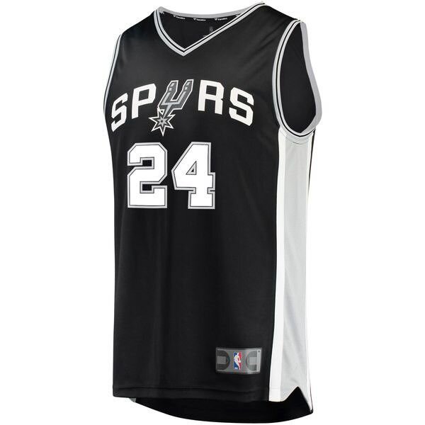 San Antonio Spurs Darrun Hilliard Player черная майка НБА - Icon Edition