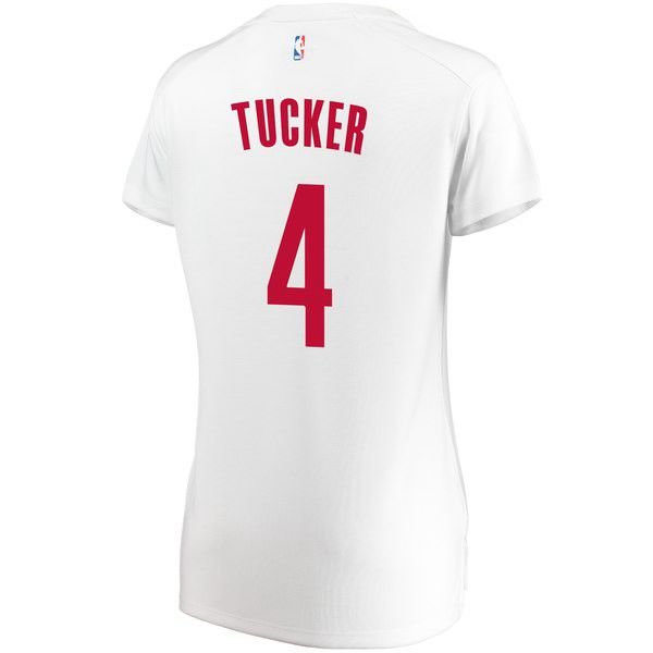 Houston Rockets PJ Tucker Player белая майка НБА - Association Edition