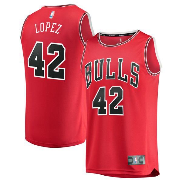Chicago Bulls Robin Lopez Player красная майка НБА - Icon Edition