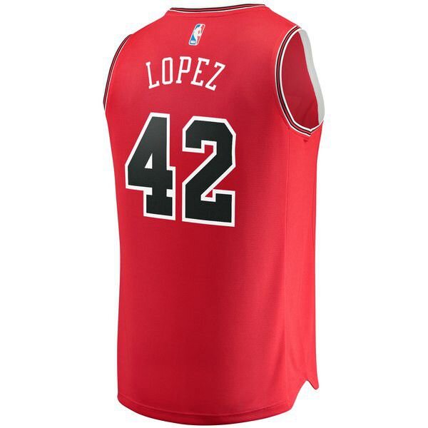 Chicago Bulls Robin Lopez Player красная майка НБА - Icon Edition