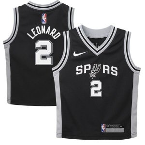 San Antonio Spurs Kawhi Leonard Найки черная майка НБА - Icon Edition для младенцев