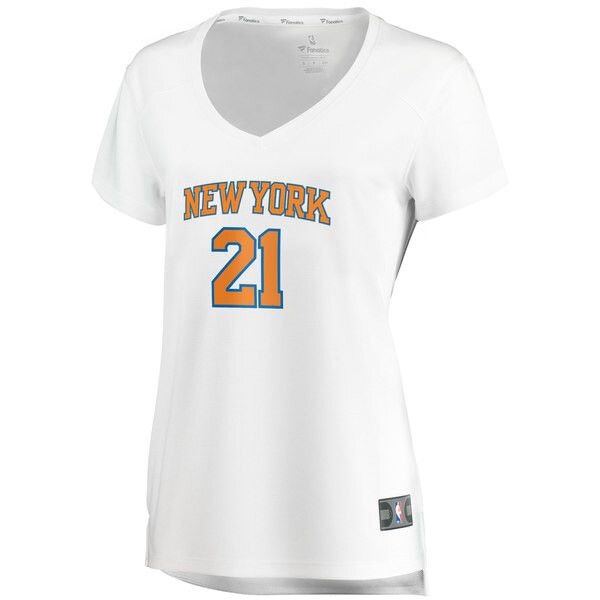 New York Knicks Damyean Dotson белая майка НБА - Association Edition