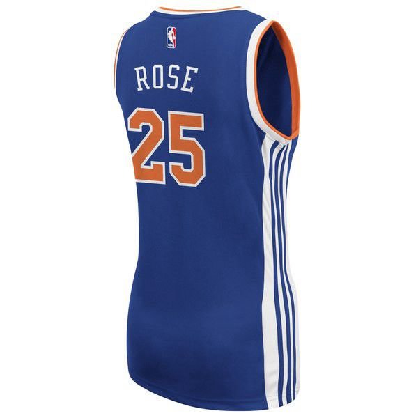 New York Knicks Derrick Rose Adidas синяя майка НБА женская