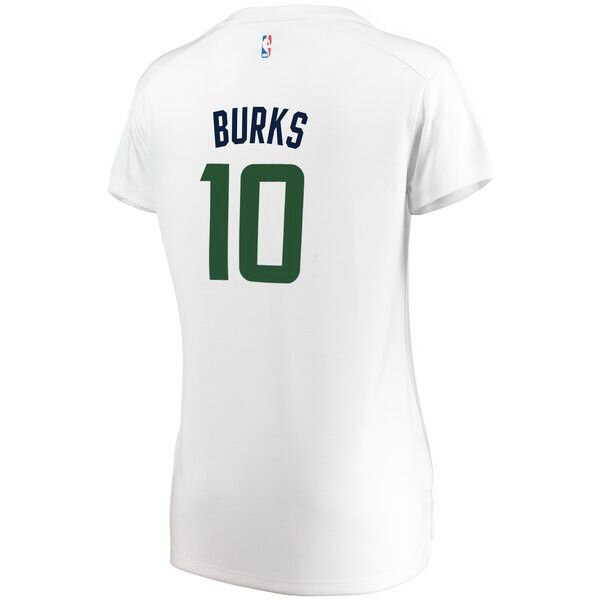 Utah Jazz Alec Burks белая майка НБА - Association Edition
