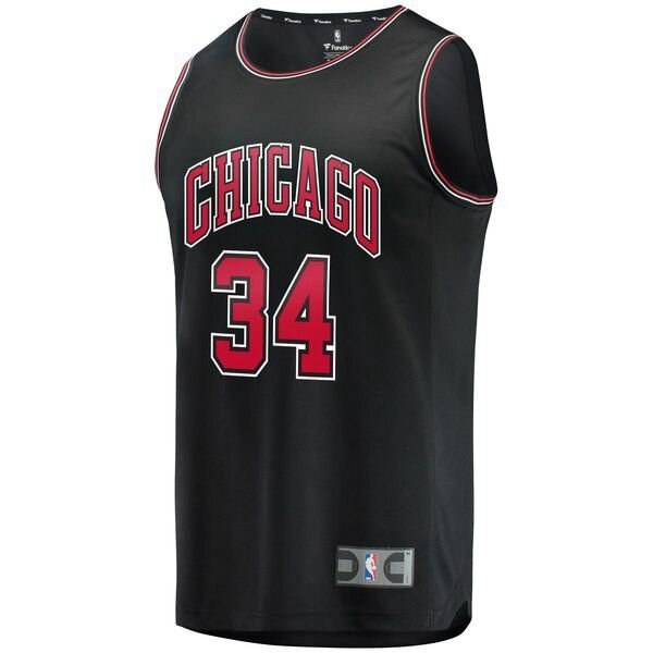 Chicago Bulls Wendell Carter Jr. черная майка НБА - Statement Edition