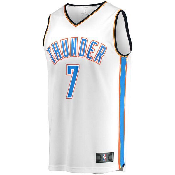 Oklahoma City Thunder Carmelo Anthony белая майка НБА - Association Edition