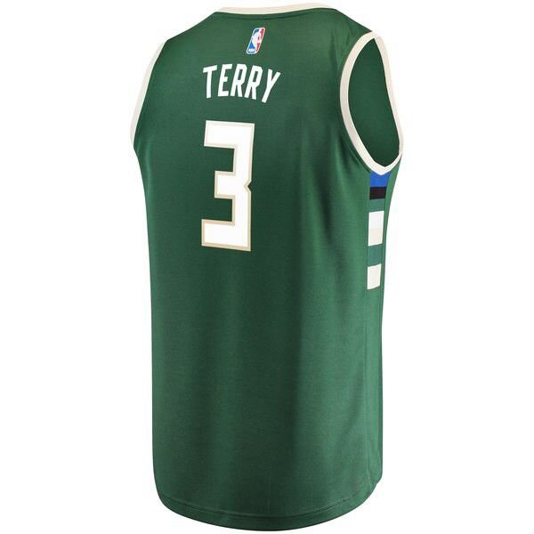 Milwaukee Bucks Jason Terry Player зеленая майка НБА - Icon Edition
