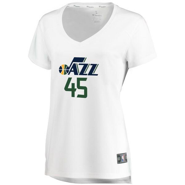 Utah Jazz Donovan Mitchell белая майка НБА - Association Edition женская