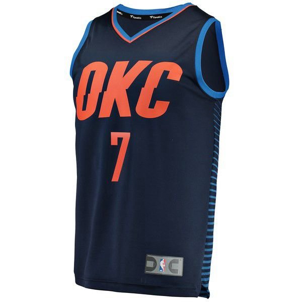 Oklahoma City Thunder Carmelo Anthony темно-синяя майка НБА - Statement Edition