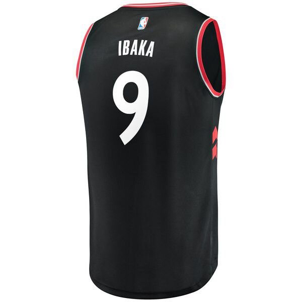 Toronto Raptors Serge Ibaka Player черная майка НБА - Statement Edition