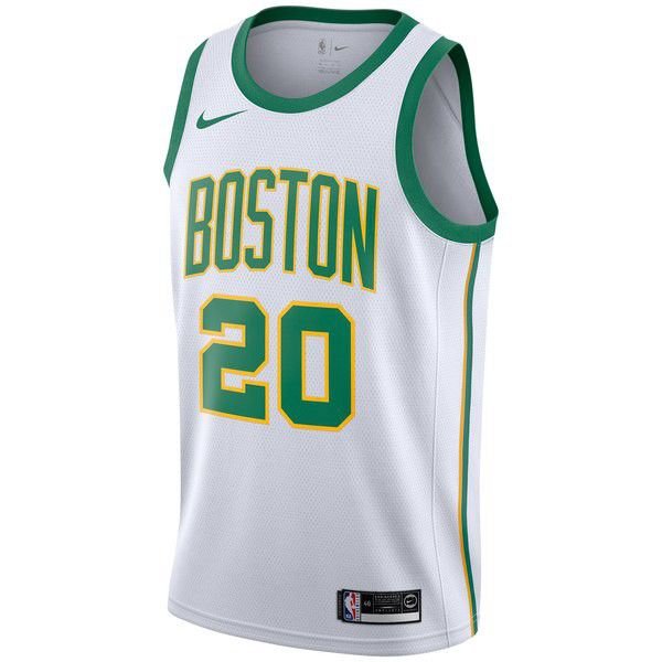 Boston Celtics Gordon Hayward Найки 2018/19 мужская белая майка НБА - City Edition