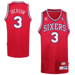 Philadelphia 76ers Allen Iverson Adidas мужская красная майка НБА